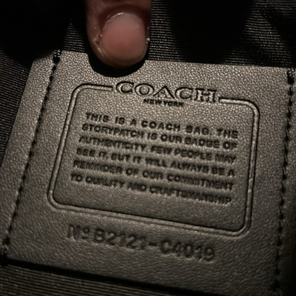 Coach Track Colorblock Leather Backpack Green Brown. - Picture 11 of 11